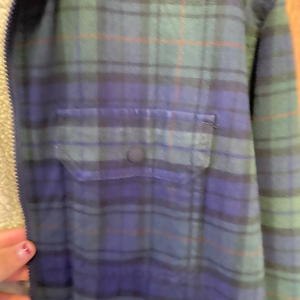 Men’s large classic fit Eddie Bauer fuzzy jacket - Picture 3 of 8